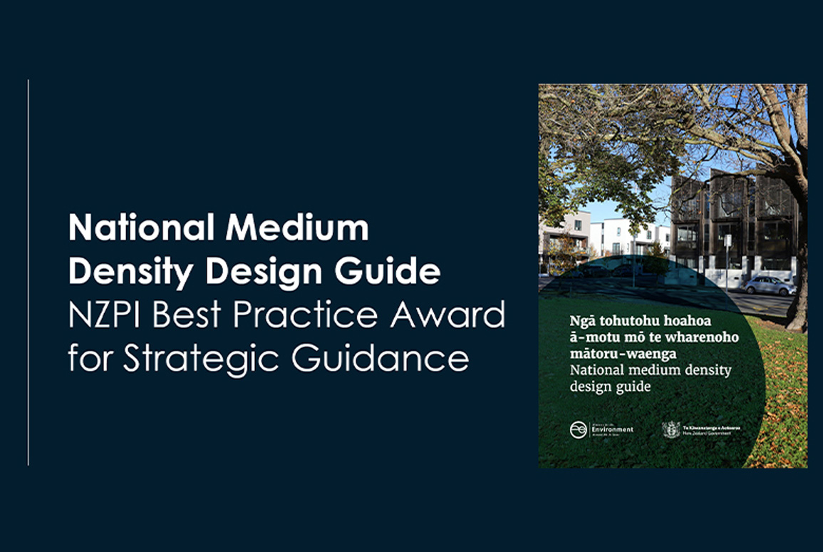NZPI Success for National Medium Density Design Guide